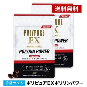 ポリピュアEX ポリリンパワー 栄養機能食品 2袋セット 亜鉛 ノコギリヤシ 厳選50成分配合 90...