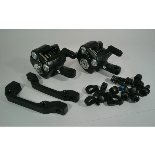シマノ ロードバイク用 メカニカル ディスクブレーキ BR-R317 ブラック 前後セット ISマウ...