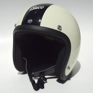 ブコ (BUCO) ヘルメット エクストラブコ ストライプ アイボリーベース （ブラックライン） Lサイズ （60-61cm） IVO/BLK Lの商品画像