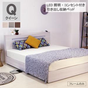 ニトリ（NITORI） クイーン 収納付きベッドフレーム(NS-001 浅型/床板