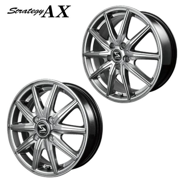 14インチ 4H100 4.5J 4.5J+45 4穴 ホイール 【1本単品 新品】 グレー Str...