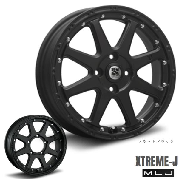 送料無料 エムエルジェイ XTREME-J 8J-18 +25 6H-139.7 (18インチ) 6...