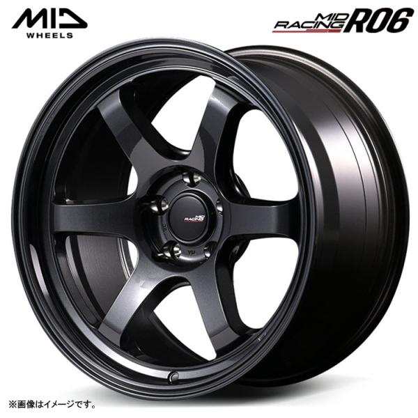 17インチ 4H100 7.5J 7.5J+42 4穴 ホイール 【2本セット 新品】  R06 送...