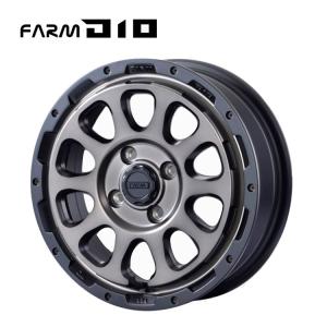 14インチ 4H100 4.5J 4.5J+45 4穴 ホイール 【2本セット 新品】 D10 (MB/DCT) 送料無料 モーターファーム