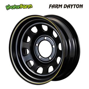 16インチ 5H139.7 6J 6J-18 5穴 ホイール 【4本セット 新品】 FRAM DAYTONA (BK/Y) 送料無料 モーターファーム