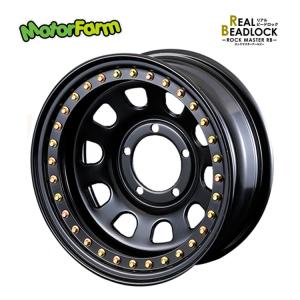 16インチ 5H139.7 6J 6J-18 5穴 ホイール 【1本単品 新品】 ブラック REAL BEADLOCK 送料無料 モーターファーム