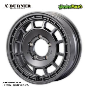 16インチ 6H139.7 7J 7J+38 6穴 ホイール 【1本単品 新品】 マットガンメタリック X-BURNER (MGM) 送料無料 モーターファーム
