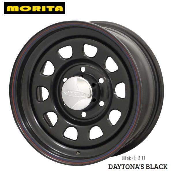 送料無料　森田システム DAYTONA&apos;S ブラック 7J-15 +19 5H-114.3 (15イ...