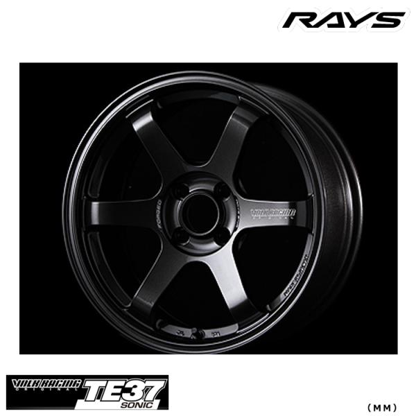 送料無料 レイズ VOLK RACING TE37 SONIC (MM) 7J-15 +25 4H-...