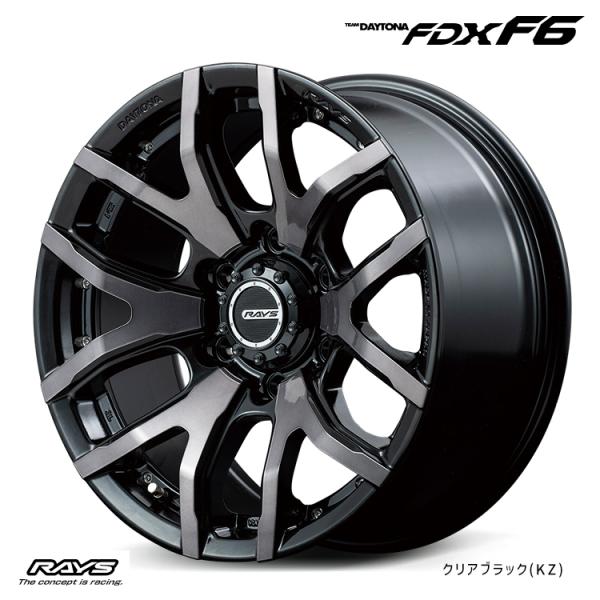 18インチ 6H139.7 8J 8J+20 6穴 ホイール 【4本セット 新品】  TEAM DA...