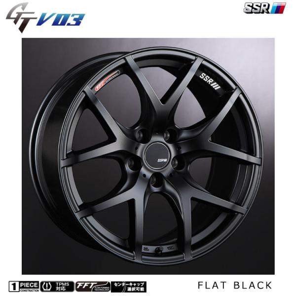 18インチ 5H114.3 8.5J 8.5J+40 5穴 ホイール 【4本セット 新品】  GTV...