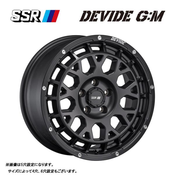 送料無料 SSR DEVIDE G:M 4.5J-14 +45 4H-100 (14インチ) 4H1...