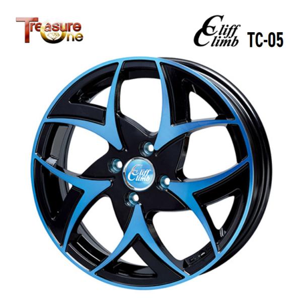 15インチ 4H100 5.5J 5.5J+43 4穴 ホイール 【1本単品 新品】 ブラックポリッ...