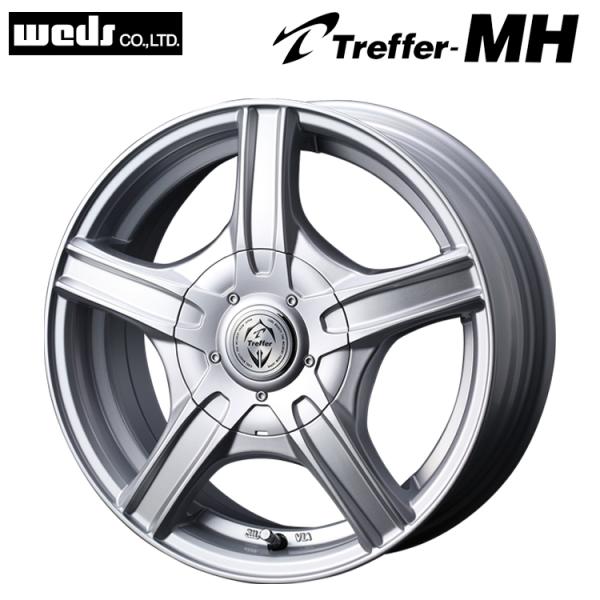 送料無料 ウェッズ Treffer-MH 5.5J-14 +43 10H-100・114.3 (14...