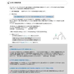 岐阜産研工業 ウカイキャスター SUI-100...の詳細画像2