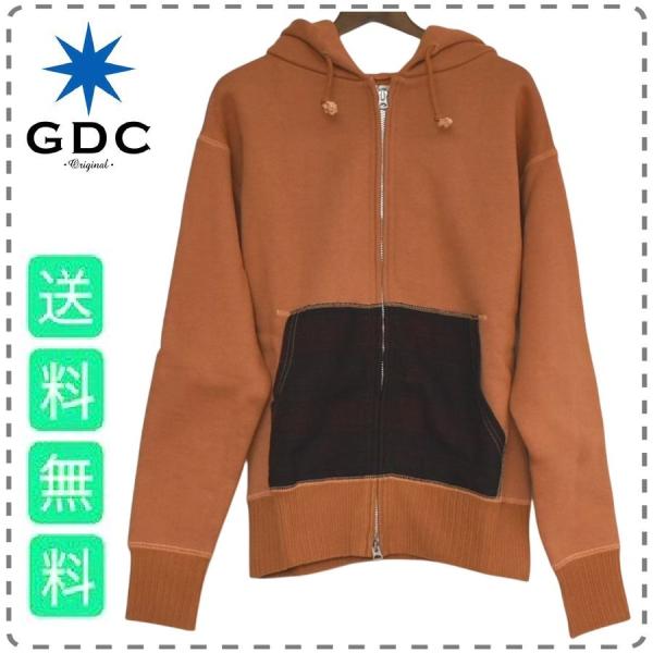 Mサイズ オレンジ 日本製 長袖ダブルジップアップパーカー SAT スティーム アンド スレッド×G...