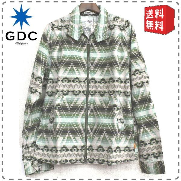 GDC 日本製 クラフトジャケット スイングトップ 綿100% グリーン 男女兼用 メンズMサイズ ...
