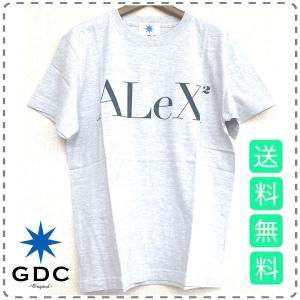 GDC ジーディーシー 半袖Tシャツ 丸首 ALeX2 コットン 男女兼用 ユニセックス メンズSサイズ グレー 送料無料 A389｜Cyber Space Outlet