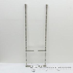 汎用 旗棒 コーナーポール 水泡 アクリル&ステンレス LED 昼白色☆ 25Φ