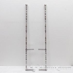 汎用 旗棒 コーナーポール 水泡 アクリル&ステンレス LED☆ 25Φ 全長