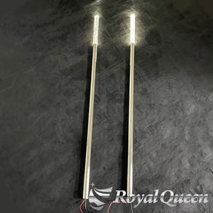 汎用 旗棒 コーナーポール 水泡 アクリル&ステンレス LED☆ 32Φ 全長