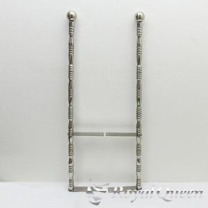 デコトラ　アートトラック　ステンレス製 絞りパイプ旗棒90cm 千葉発 汎用 ステンレス 旗棒 コーナーポール ☆ 51Φ 絞りパイプ 全長1290mm