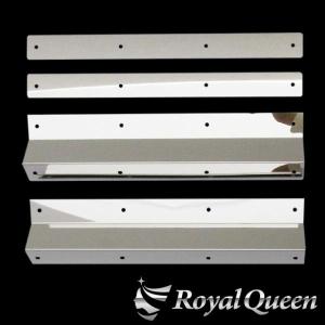 泥除け 巻き込み防止オフセットステー 左右 鏡面 390mm