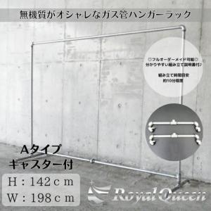 ガス管 ハンガーラック 2段式 タイプF 約W108cm×H188cm : Royal