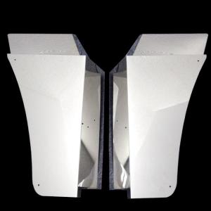 スーパーグレートステンレス ロングマッドガード 鏡面 #1000+250mm 三菱ふそう スーパーグレート ステンレス ロングマッドガード