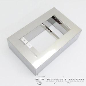 中型車用 特大角型ステンレスナンバーフレーム２ 鏡面#1000