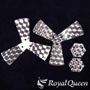 3枚羽 プロペラ スピンナー ウロコ柄 22.5インチ【RQWS2】 : Royal