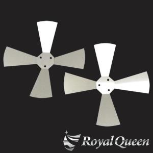 3枚羽 プロペラ スピンナー #1000 鏡面 19.5インチ 3穴4穴兼用【RQWS3