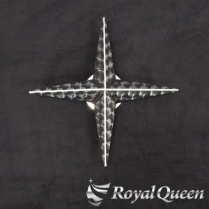 新型 十字型 ホイールスピンナー ウロコ柄 22.5インチ【RQWS36