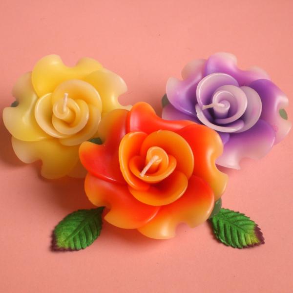 ローズ フローティングキャンドル アソート 12個入り 水に浮かぶ 香りつきアロマキャンドル 薔薇