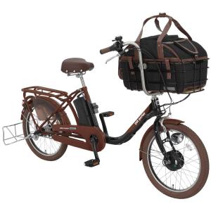 《今月の超お買い得車！》丸石サイクル ペットポーターアシスト（pet porter)ペット乗せ電動自転車 メタリックブラウンＸブラック