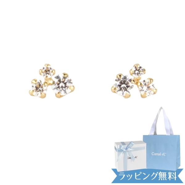 リボン済＆紙袋 4℃ ピアス カナル ヨンドシー 正規品 canal4℃ レディース シンプル 4ド...