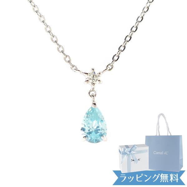 リボン済＆紙袋 ヨンドシー 4℃ ネックレス レディース しずくモチーフ ペンダント ジュエリー カ...