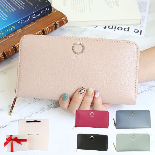 国内正規品 公式ショッピングバッグ JILLSTUART ジルスチュアート 財布 ラウンド長財布 レ...