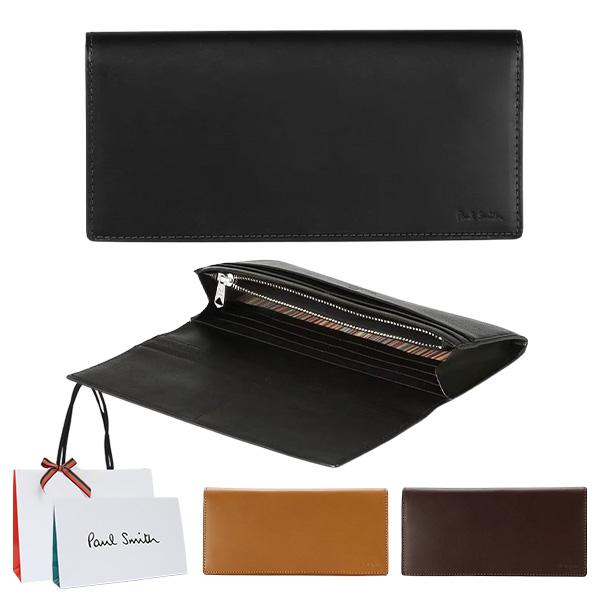 ラッピング無料ポールスミス 財布 かぶせ長財布 Paul Smith メンズ ベジタンストライプトリ...