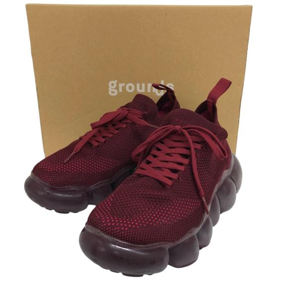 極美品/grounds/グラウンズ/JEWELRY/バーガンディー/サイズ25.5/メンズ/RS03...