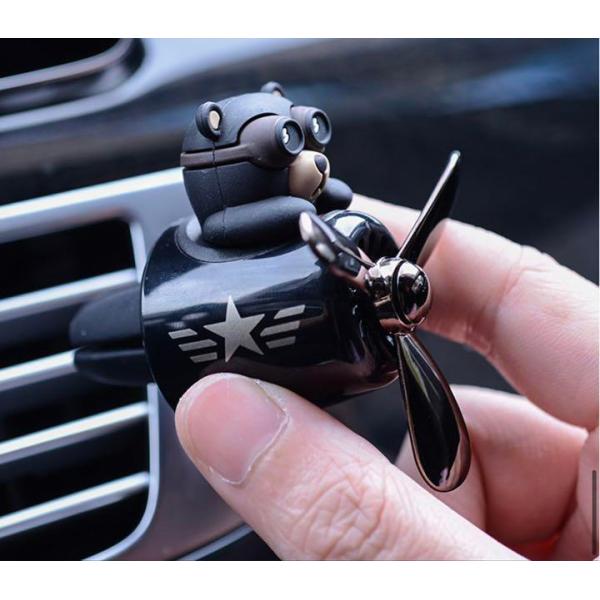 車用品 カー用品 車内アクセサリー　車内用 エアコンクリップ　芳香剤　熊