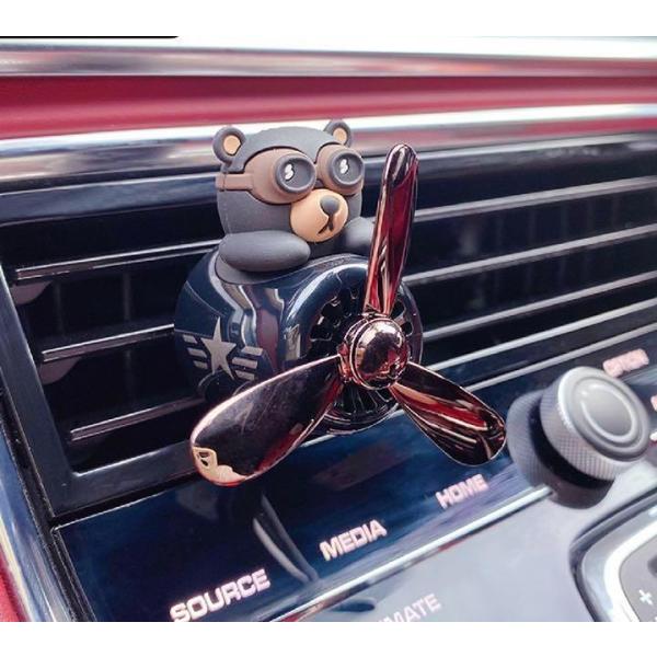 車用品 カー用品 車内アクセサリー　車内用 エアコンクリップ　芳香剤　熊