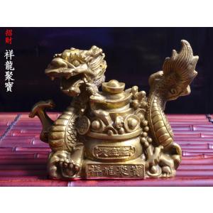 土地公の置物 招財銅製福徳正神 不動産の神様 風水グッズ : 中国貿易