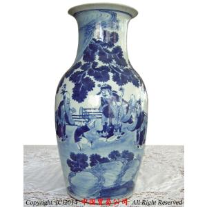 景徳鎮 孔雀牡丹文花瓶 中国 陶磁器 工芸 - アートの友社