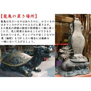 ロングイの置物 招財 銅製龍亀(ドラゴンタート...の詳細画像4