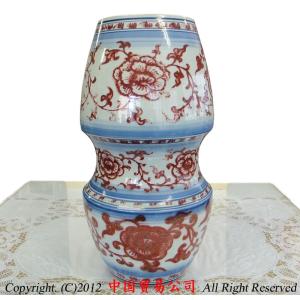 景徳鎮花瓶 景徳鎮 新彩双耳梅瓶 : 中国貿易公司ctcオンラインショップ