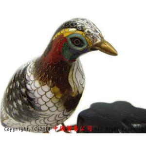 景泰藍 雷鳥(ライチョウ)の詳細画像2