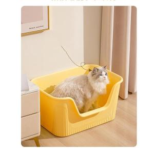 猫用トイレ 大型 ワイド 猫 ねこ ネコ 猫砂 大きめ 深い 深め 高い 高め｜ctmarket