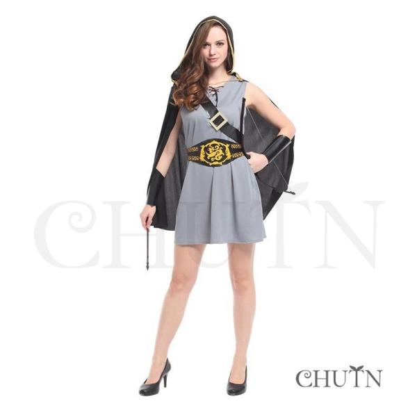 ハロウィンコスプレ衣装 女性 ハロウィン 仮装 狩人 ハロウィン 衣装 妖精 かかし 舞台 演出服 ...