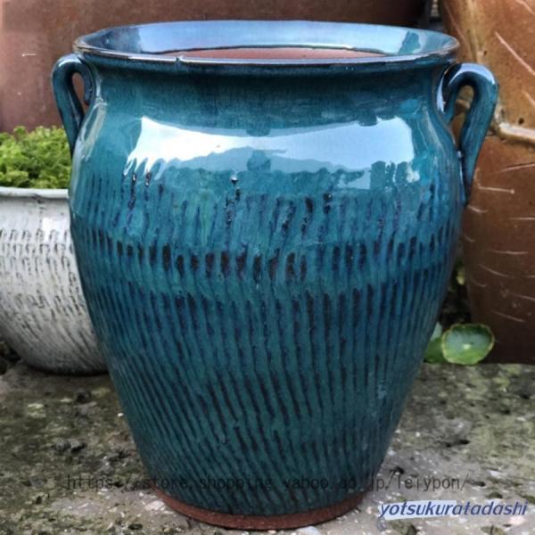 背の高い植木鉢 水切れ良い プランター大型 プランター 陶器 北欧 排水孔付き フラワーベース おし...
